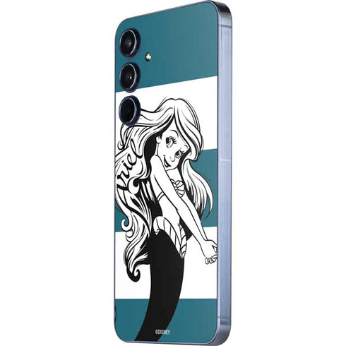 Disney The Little Mermaid Ariel Stripes Galaxy A35 5G Skin